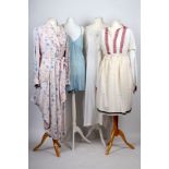 Nine various ladies garments, from Victorian all-in-ones to 1930s teddies and a dressing gown. (9)