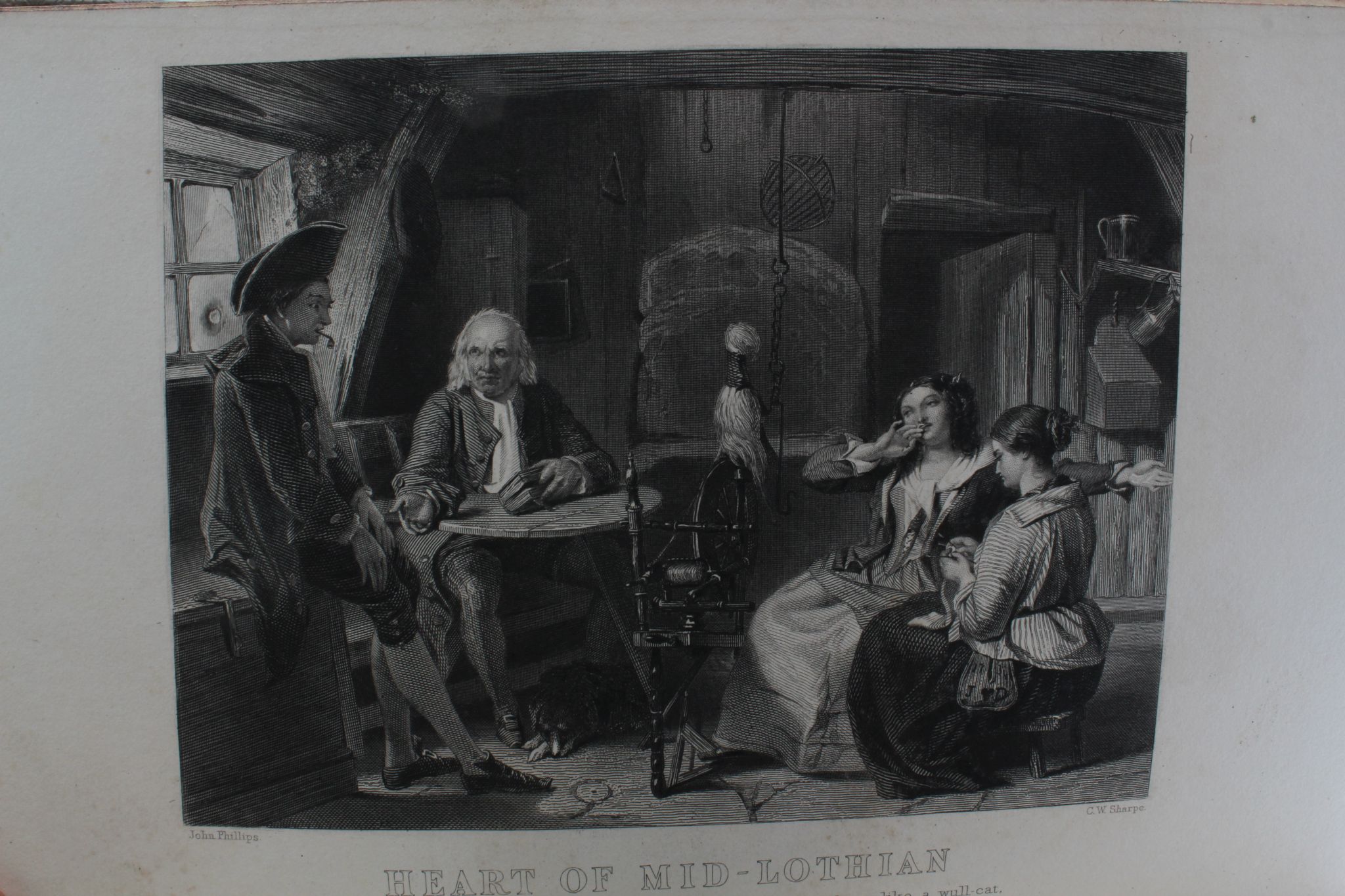 BINDINGS - Walter SCOTT.  Heart of Midlothian. Edinburgh: Adam & Charles Black, 1852. Large 8vo (216 - Image 5 of 8