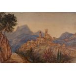 A selection of early 20th Century watercolour studies of the Italian Coast, including views of the