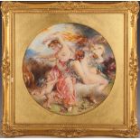 A 19th Century allegorical watercolour study, framed, unsigned.