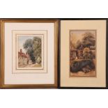 A selection of six various 19th Century mostly English watercolours, to include Edwin Wills of