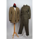 Royal Engineers 1945 battle dress blouse and 1955 pattern trousers, Royal Dragoon Guards Officer's