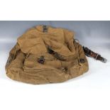A German WW2 Army ruck sack, brown.