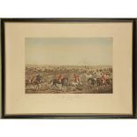 An Alken Hunt print, sold together with two later sporting prints.