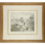 Four gilt framed classical engravings, to include 'Le Printemps' and 'L'automne' after Watteau and
