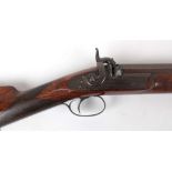 Beckwith London smoothbore musket, percussion cap, stamped 2996, patinated two stage 75.5cm