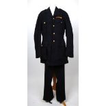 No1 dress uniform 'blues' Col Swann (225), rank insignia, medal ribbons for India, South Africa,