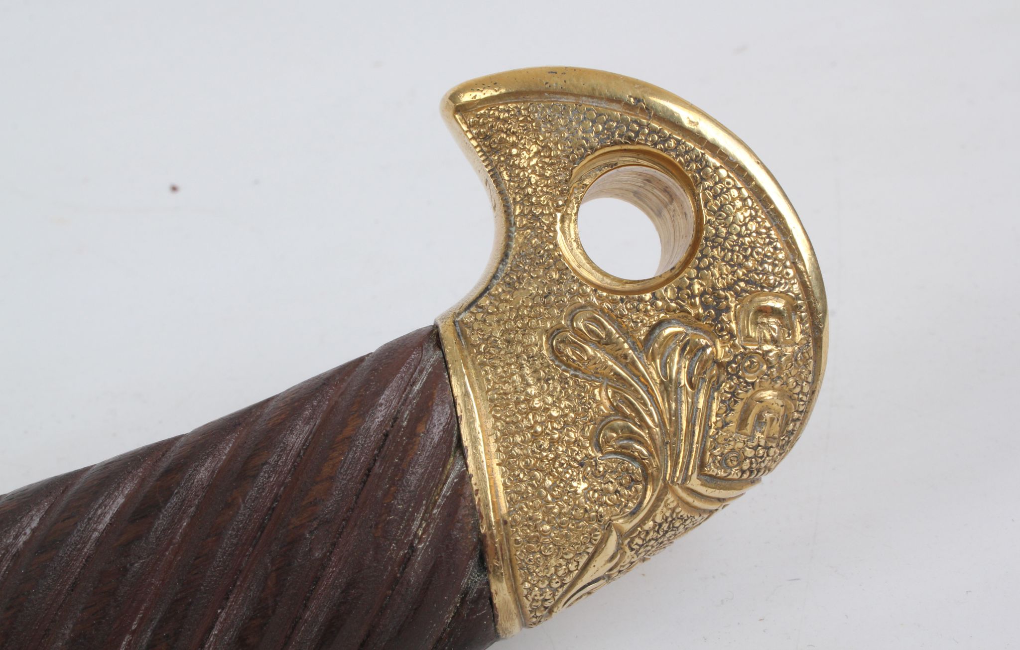 Russian Shashka 'Cossack' sword, post war, pommel brass with 'CCCP' impress, walnut twist hilt, - Image 7 of 10