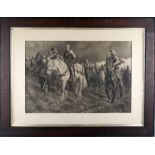 'The Captured Joan of Arc', photogravure after the original painting by Wheeler, circa 1910, mounted