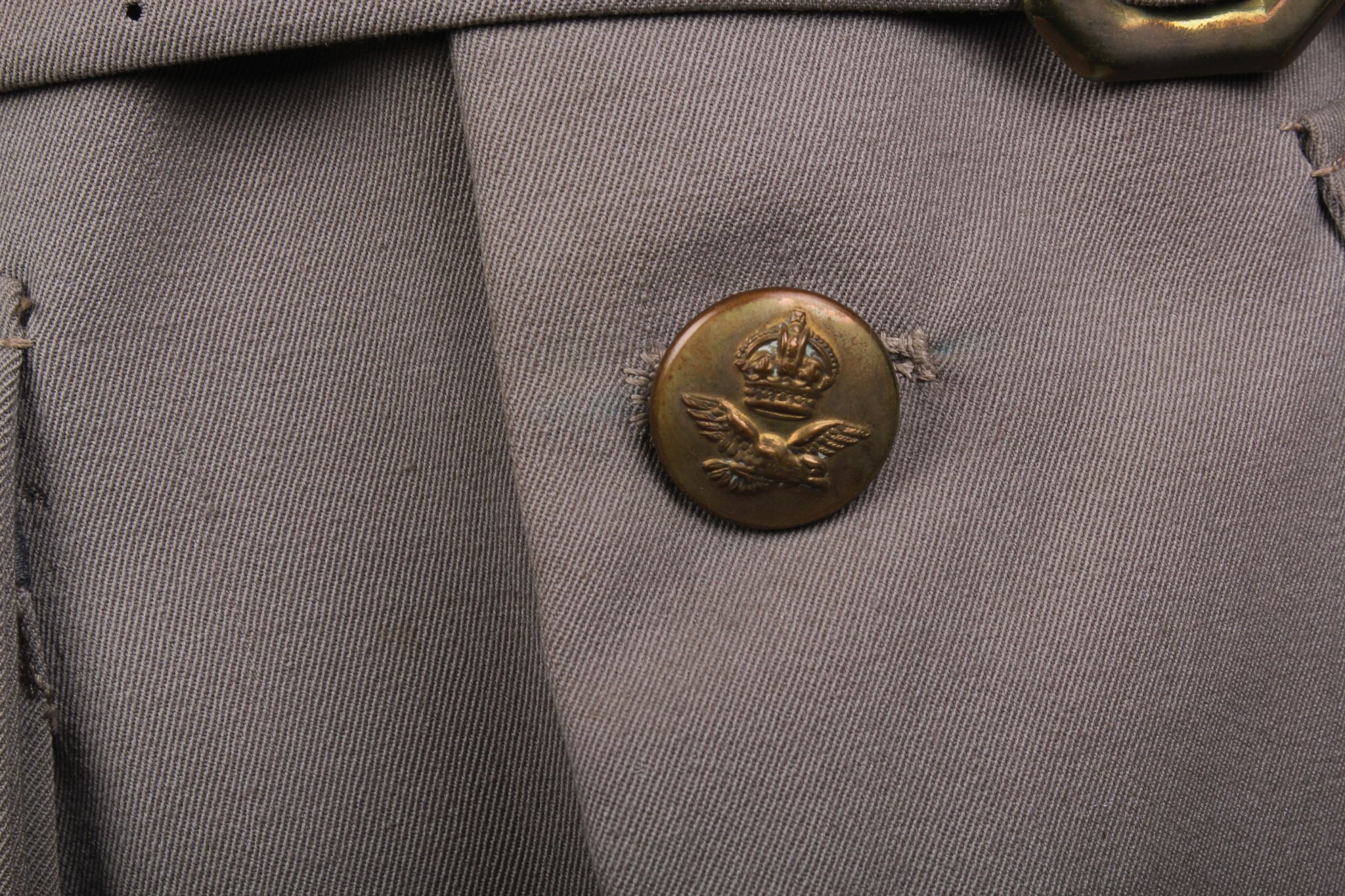 WW2 RAF uniform, former property of P.O. Keys, blue jacket and tropical (Africa) jacket, and a - Image 6 of 10