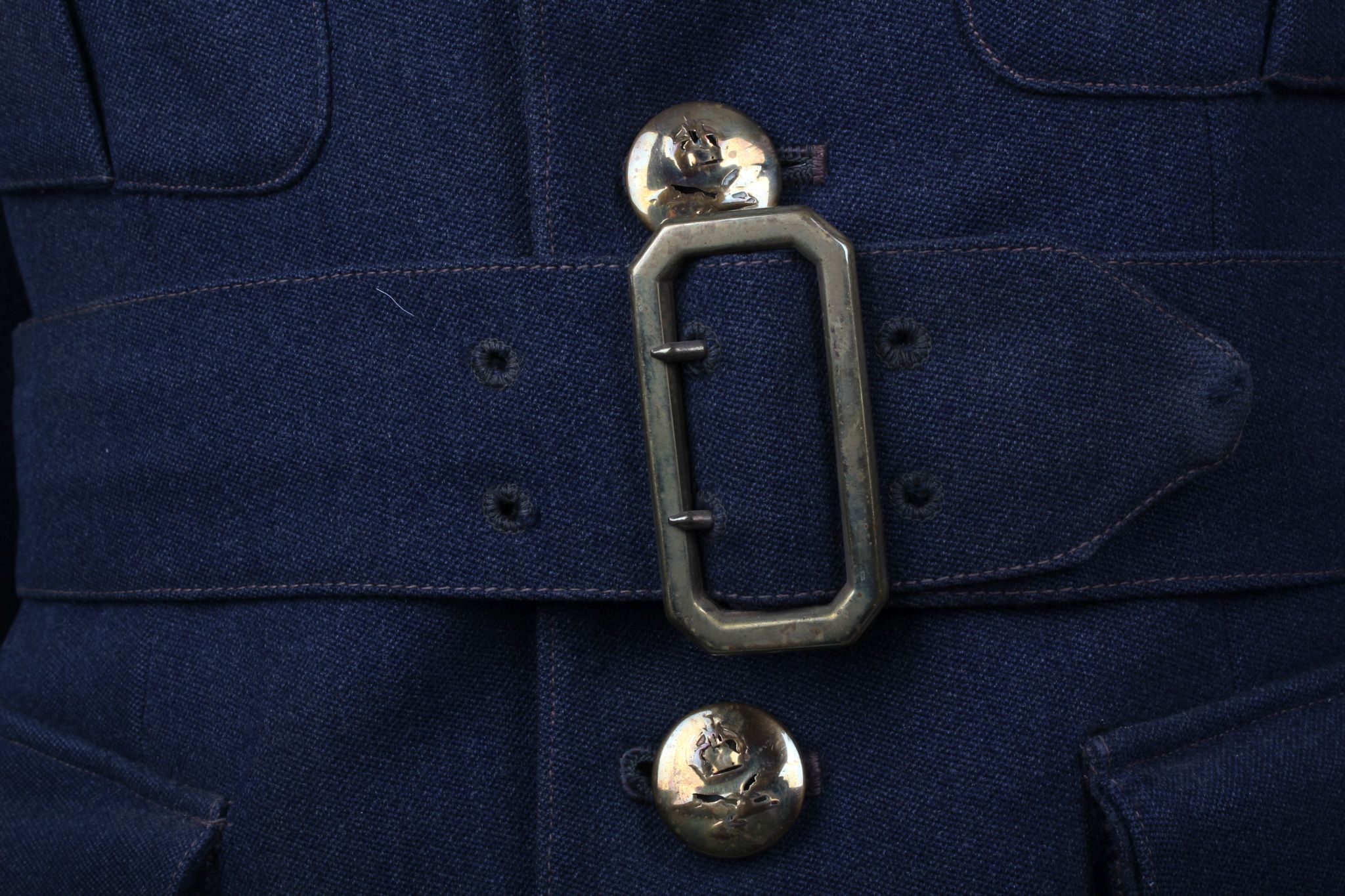 WW2 RAF uniform, former property of P.O. Keys, blue jacket and tropical (Africa) jacket, and a - Image 4 of 10