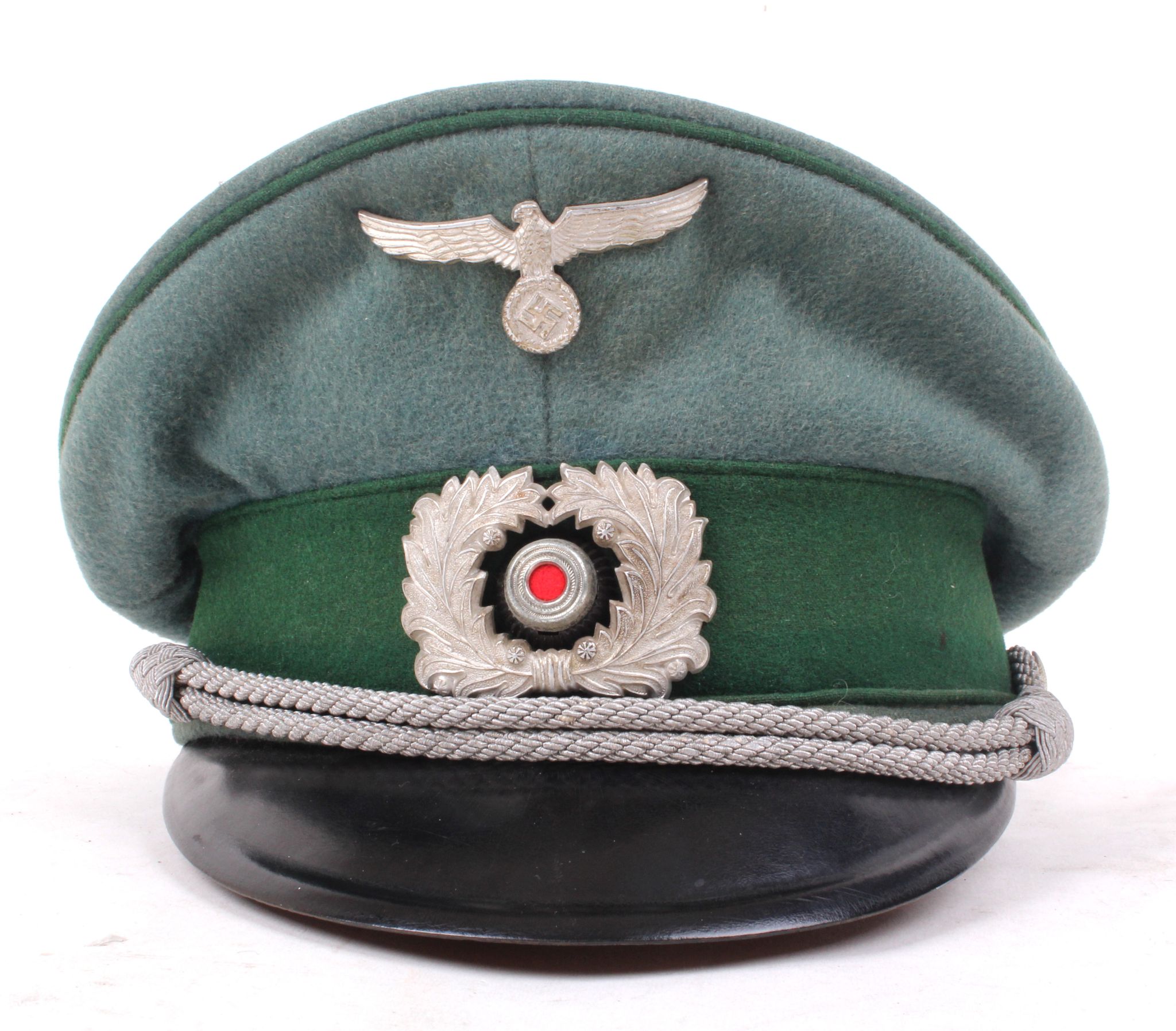 WW2 3rd Reich German Heer army Schirmmutze visor cap, Army Administration Officer / Customs, eagle