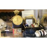 A selection of wristwatches, watch straps, a carriage clock, etc. (Qty)