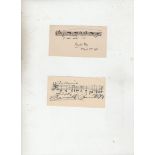 Music -autograph - Sir Arnold Bax fine autograph musical quotation signed of three bars taken from