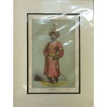 India - Nawab of Bengal Vanity Fair cartoon by 'Ape'  dated April 16th 1870, entitled 'A Living