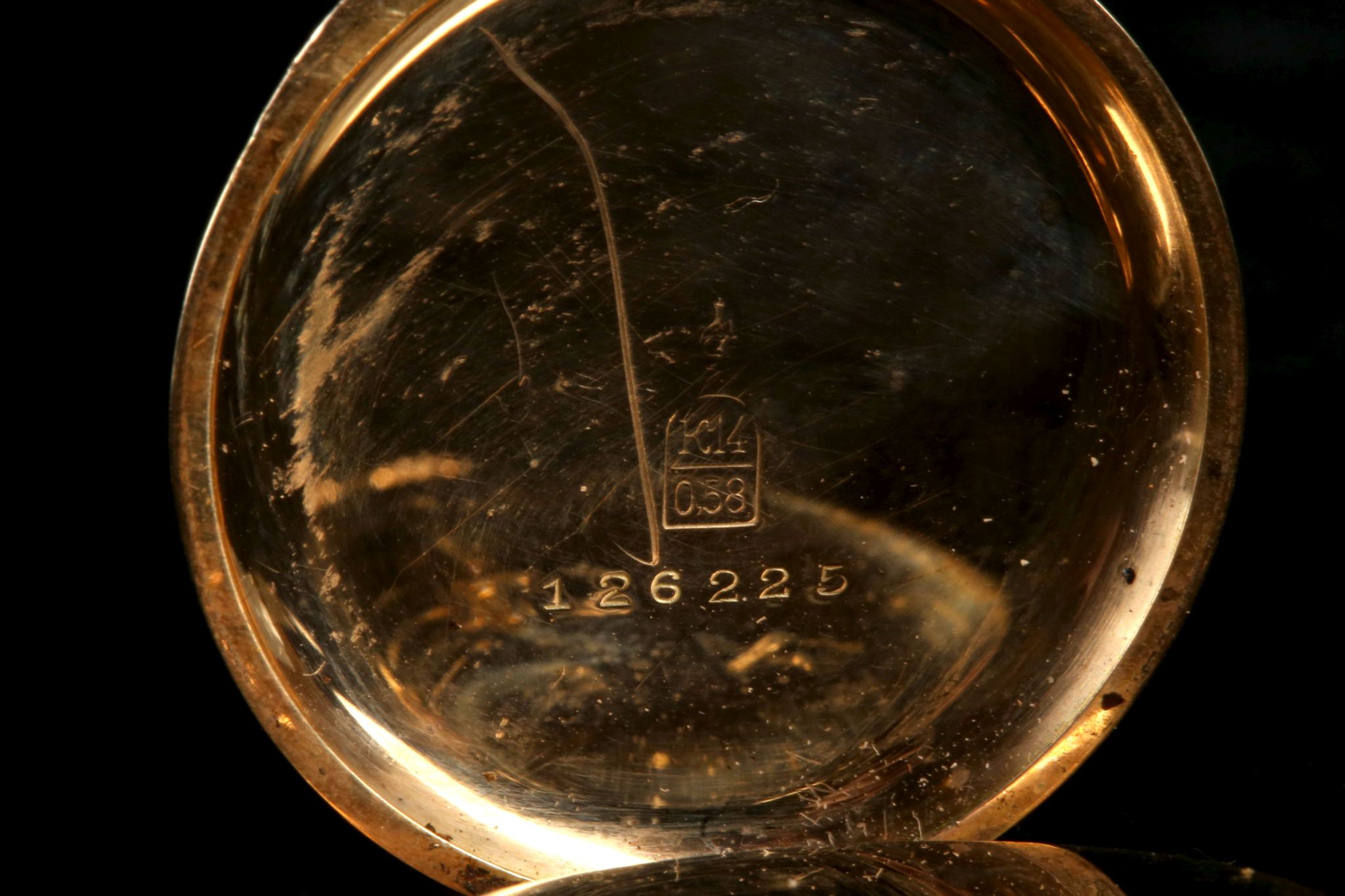 An early 20th Century 14k gold cased Zenith fob watch, with Arabic chapter dial, sub-seconds dial - Image 4 of 5