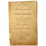 [WESLEY, John].  The nature, design and general rules of the united societies in London, Bristol,