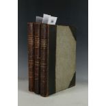 Three quarter leather bound volumes of Herbert Cescinsky's English furniture of the eighteenth