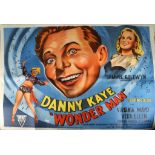 A Hucch film coloured poster - Danny Kaye Wonder Man.