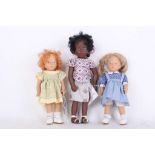 Three "Sylvia Natterer" designed dolls, Fanouche and Friends by Götz. (3)