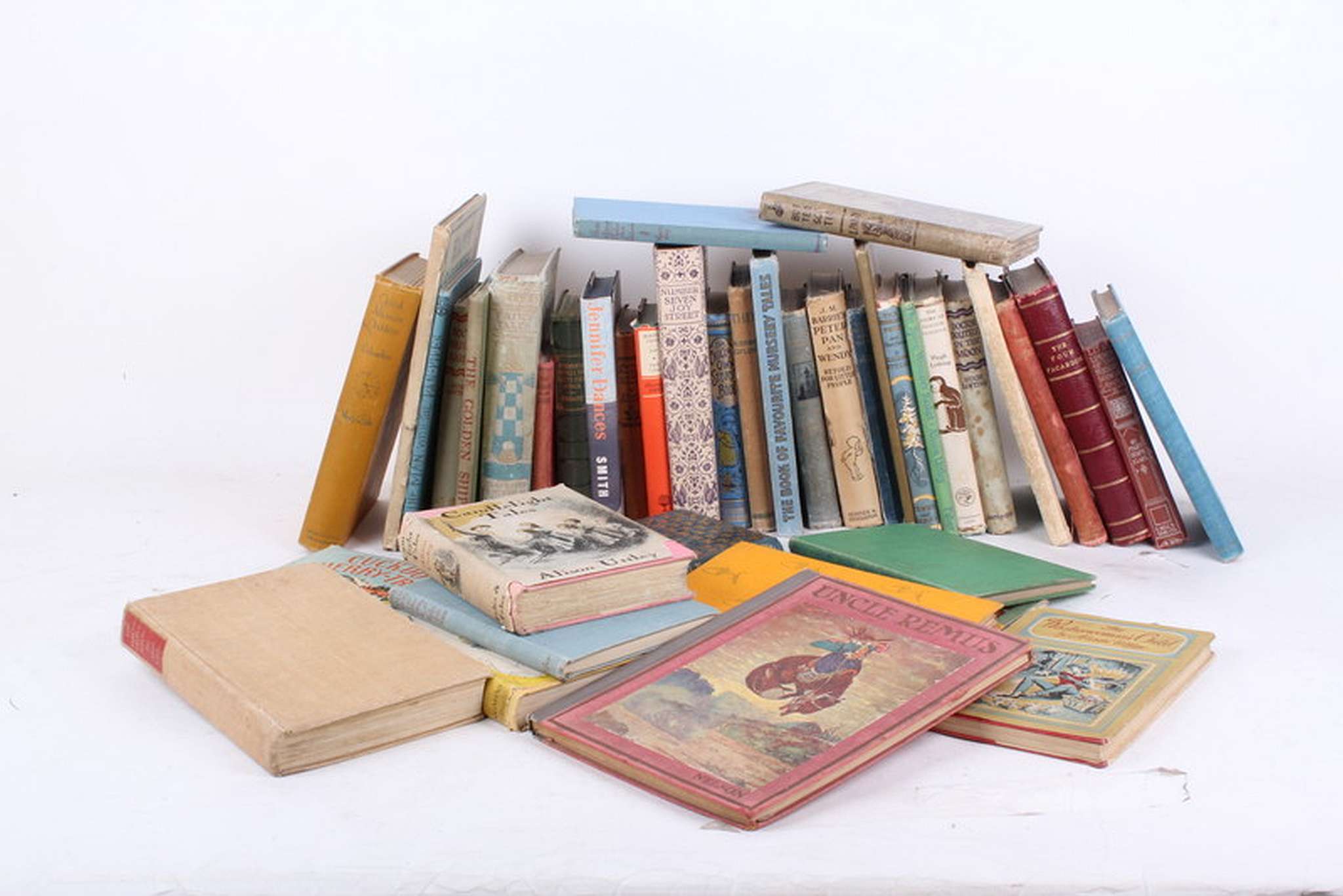 A quantity of children's books, some illustrated, including a rebacked copy of Aesop's Fables (
