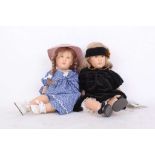 Two "Sabine Esche" designed larger dolls, both by Götz. (2)