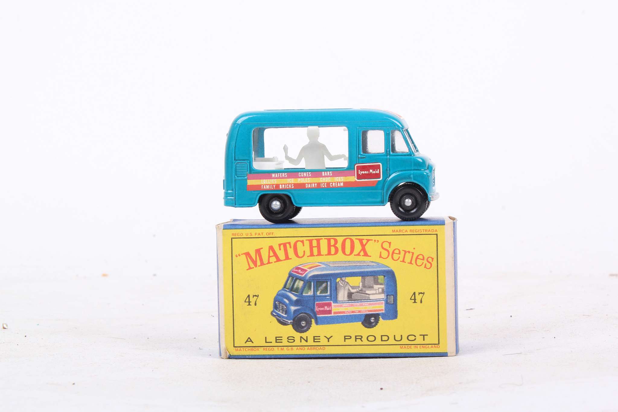 Matchbox series 47 Lyons Maid ice-cream mobile shop, (mint in box). - Image 2 of 2