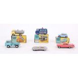 Corgi Toys Vehicles, including Commer Police Van 464 blue with red light, boxed, Neville Cement