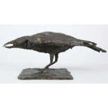 Charlotte Mayer (British, born 1929), 'Crow', 1970's bronze sculpture, signed 'Mayer '76', with