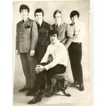 DAVE CLARK FIVE. A signed black and white publicity still of the Dave Clark Five, signed to the