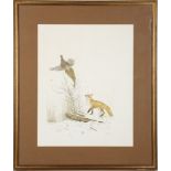 After M.G. Loates, studies of chipmunk, squirrel, woodpecker, fox, prints, Cecil Aldin study of