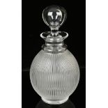 A Lalique 'Langeais' hand-cut decanter, marke Lalique France' under, (25cm high).