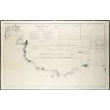 MAPS. A quantity of large mid 20th century black and white maps covering Sardinia, San Remo to Vada,