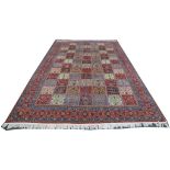 Persian Qum wool & silk carpet, mid 20th Century, 3.33m x 2.26m Condition Rating A