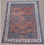An antique Persian hand made Afshar rug, 183 x 142cm.