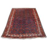 Persian Afshar rug, mid 20th Century, 2.14m x 1.46m Condition Rating B