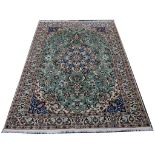 Persian Nain rug, 1.98m x 1.24m Condition Rating A
