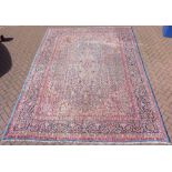 A fine vintage Persian hand made Kirman carpet, 367 x 280cm.