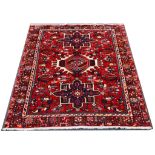Persian Karadja rug, 1.35m x 1.05m Condition Rating A