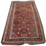 Persian Bidjar rug, early 20th Century, 2.05m x 1.22m Condition Rating D