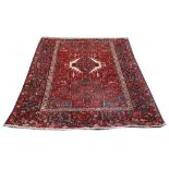 Persian Karajah rug, mid 20th Century, 1.92m x 1.42m Condition Rating B