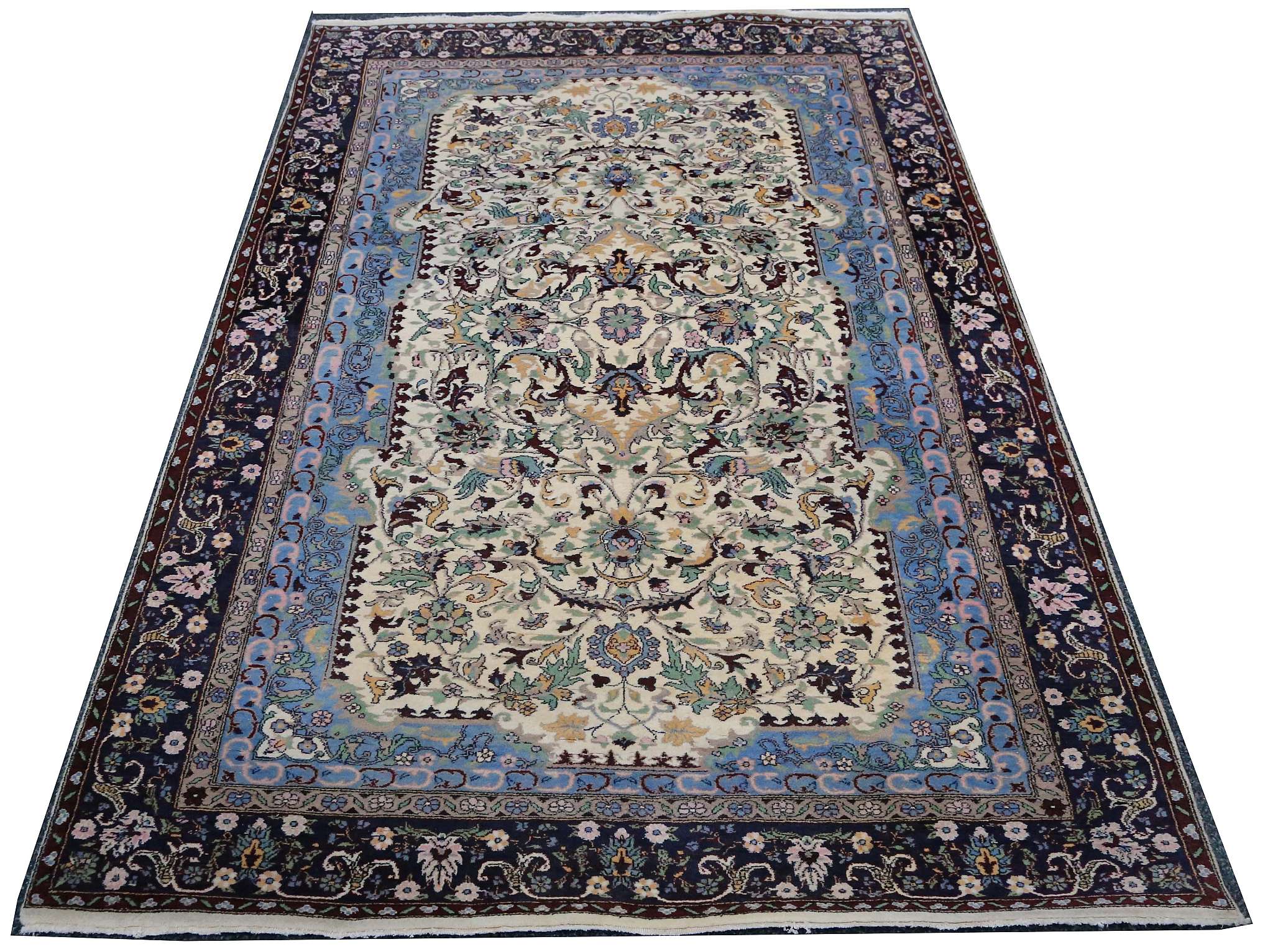 Turkish Hereke wool rug, 2.12m x 1.37m Condition Rating B