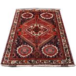 Persian Qashqai  rug, 1.59m x 1.04m Condition Rating A