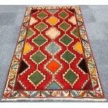 Persian Gabbeh rug, 1.94m x 1.04m Condition Rating A