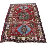 Azerbaijan rug, North-West Iran, 1.95m x 1.34m Condition Rating D