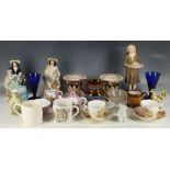A miscellaneous selection of 18th to 20th Century glass, pottery and porcelain, English and