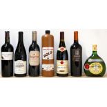 Mixed collection red wine to include Chateauneuf du Pape  + Gigondas + Bols Genever & German white