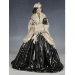 A rare Royal Doulton figure of the actress Doris Keane as Cavallini holding a monkey, designed by