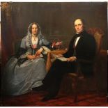 Federico de Madrazo y Kuntz (Spanish; 1815-1894), Portrait of a distinguished author and his wife,