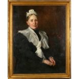 Percy Bigland (1856-1926), 'Portrait of a Maid', oil on canvas, signed lower right and dated 1897.